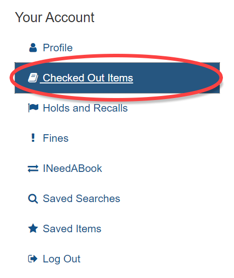 Checked Out Items