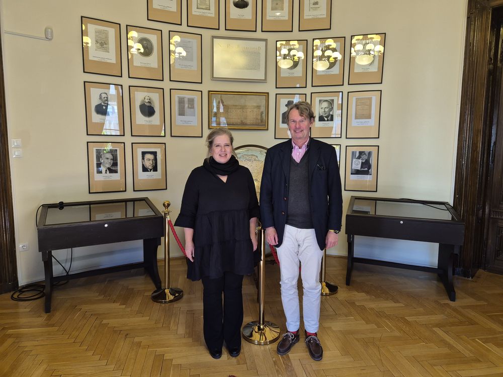 Director of the Vienna University Library on a library visit